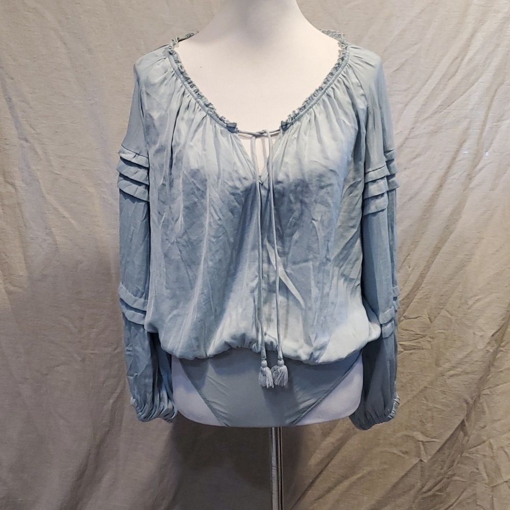 Free People Intimates Boho Bodysuit Blouse SZ XS